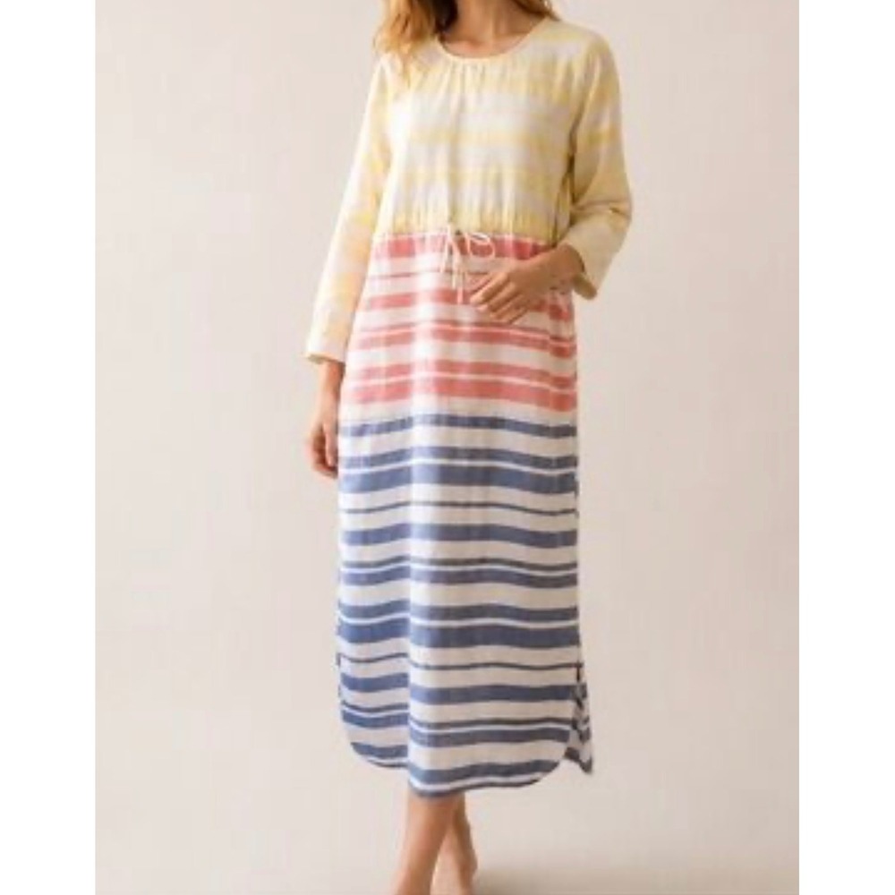 Pomander Place Sunset Stripe Cleo Dress Tuckernuck Womens Sz S Pockets preppy